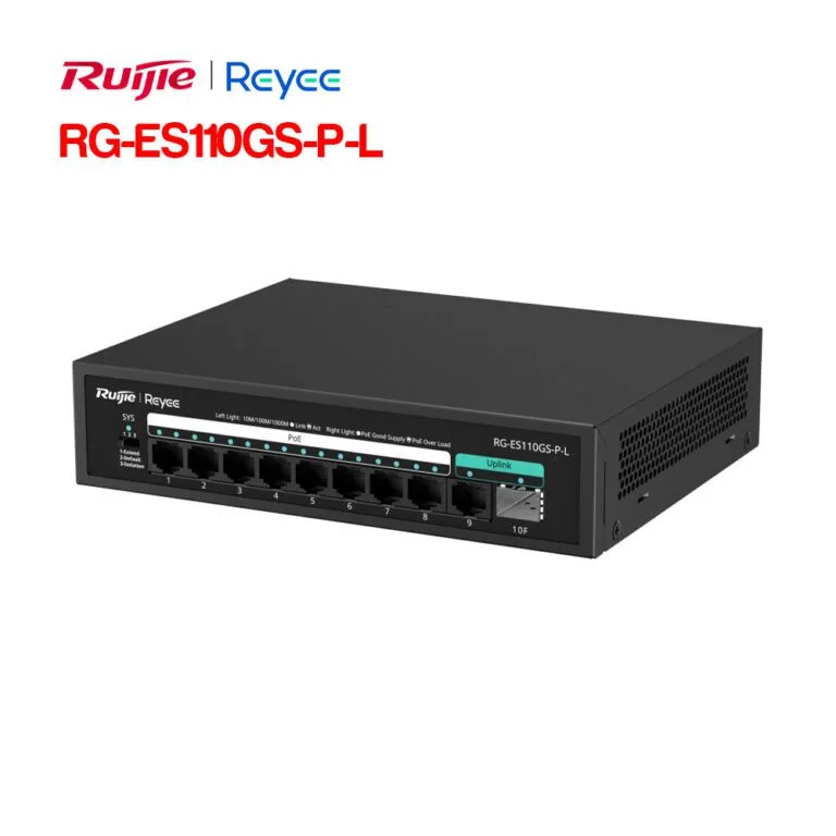 RUIJIE RG-ES110GS-P-L là Switch PoE 10 cổng - Ảnh 3